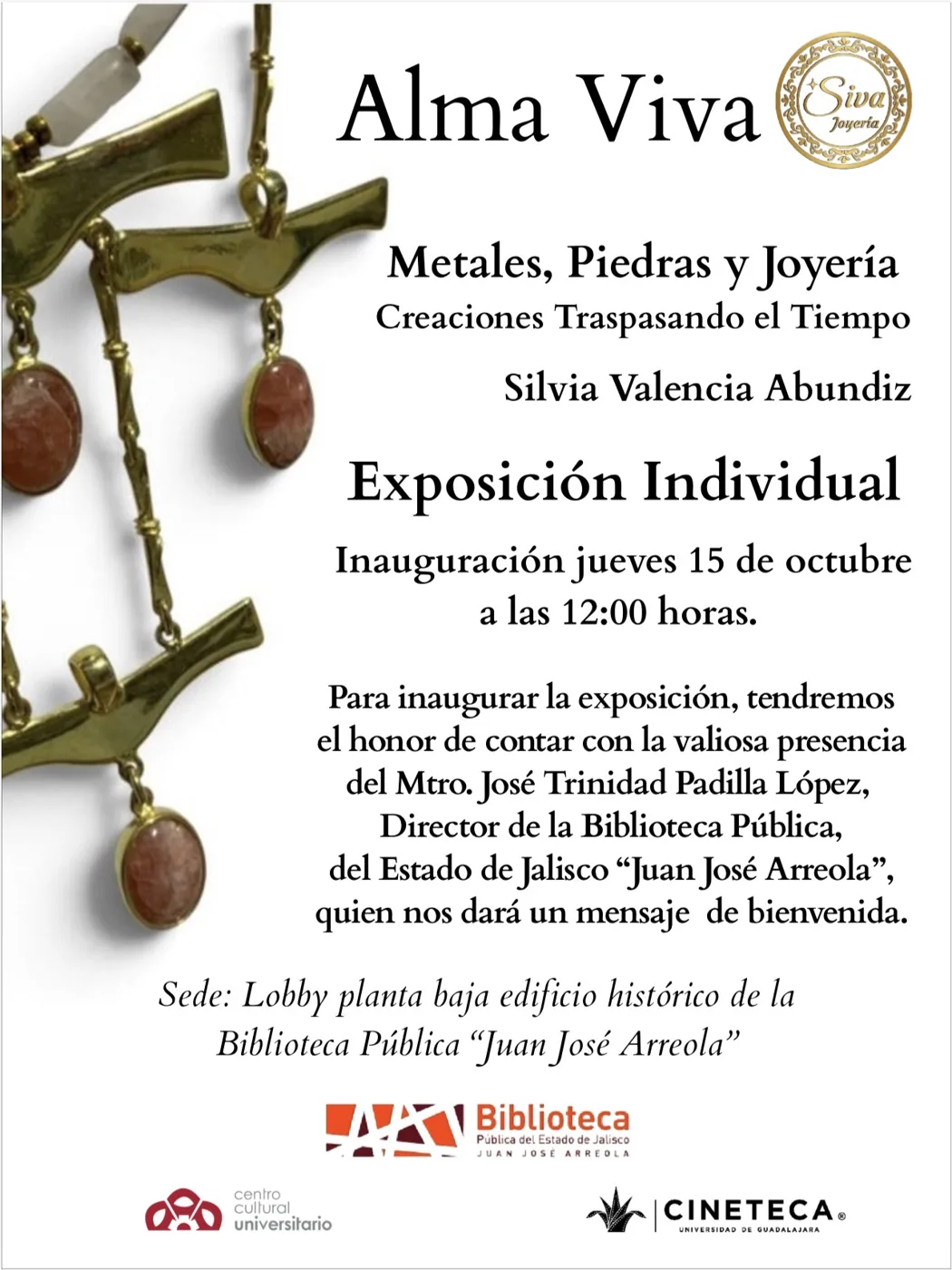 Invitación a la exposición Alma Viva